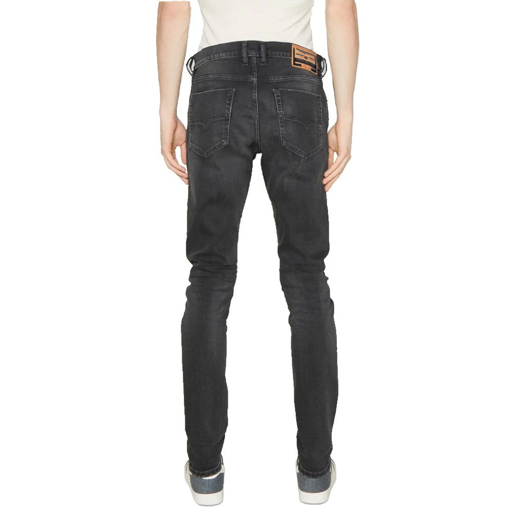 Diesel Black Cotton Men Jeans Diesel