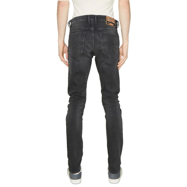 Diesel Black Cotton Men Jeans Diesel