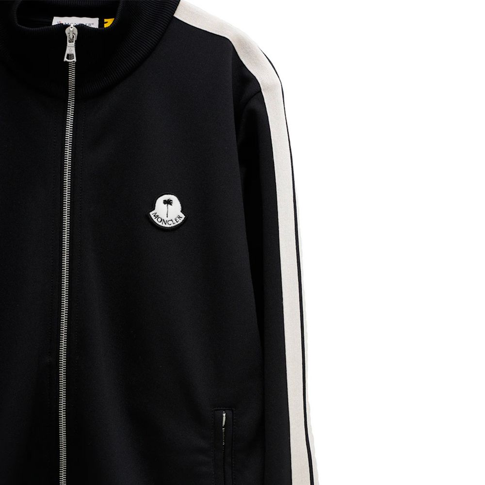 Moncler x Palm Angels Black Polyester Men Sweater Moncler x Palm Angels