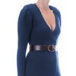 Elisabetta Franchi Blue Wool Women Dress Elisabetta Franchi