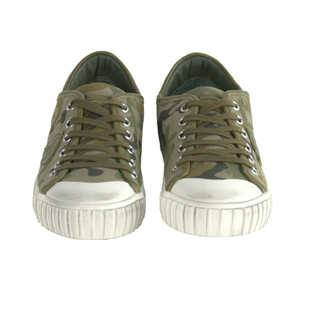 Philippe Model Green Leather Men Sneaker Philippe Model