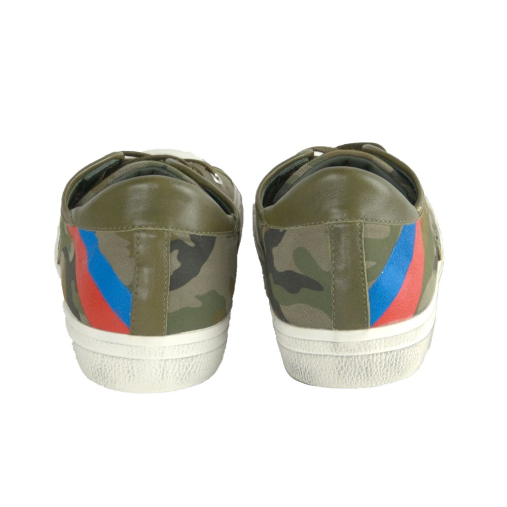 Philippe Model Green Leather Men Sneaker Philippe Model