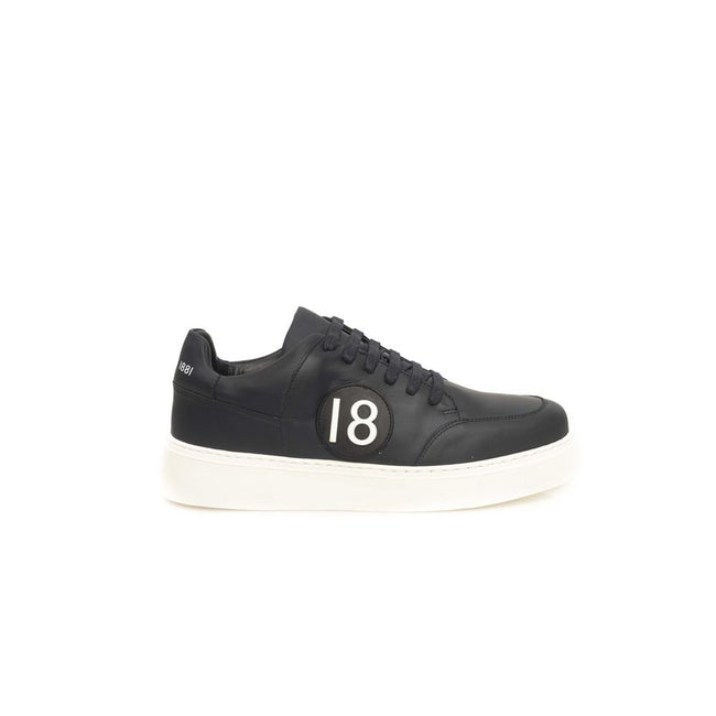 Cerruti 1881 Blue Cowhide Men Sneaker Cerruti 1881