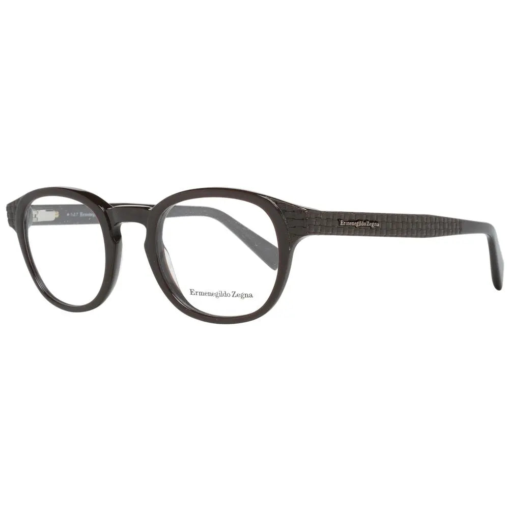 Ermenegildo Zegna Brown Men Glasses Frame Ermenegildo Zegna