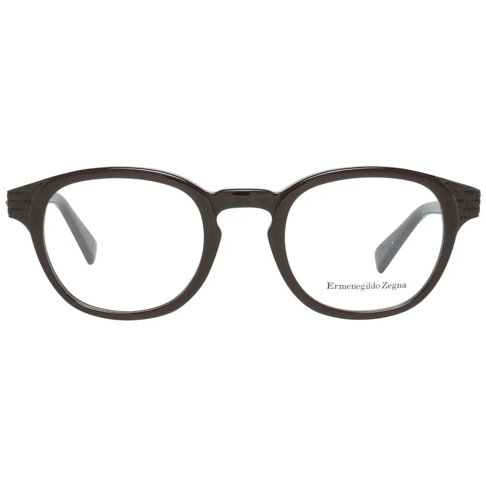 Ermenegildo Zegna Brown Men Glasses Frame Ermenegildo Zegna