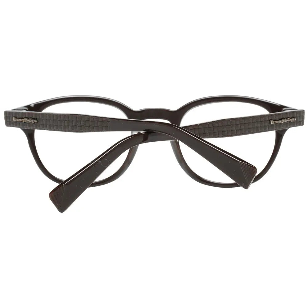 Ermenegildo Zegna Brown Men Glasses Frame Ermenegildo Zegna