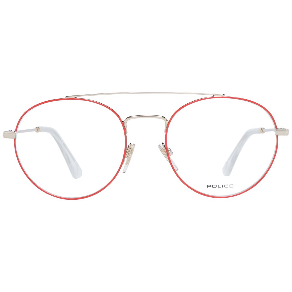 Police Red Men Glasses Frame Police