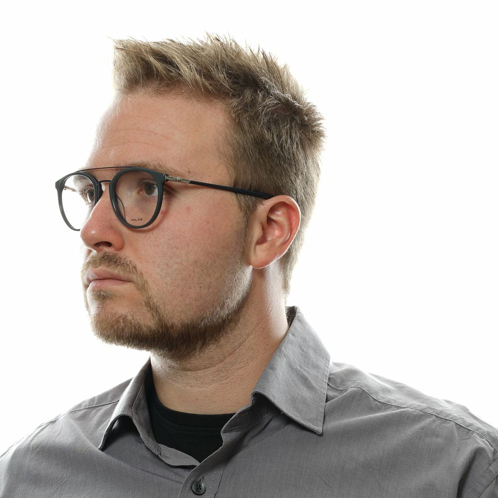 Police Gray Men Glasses Frame Police