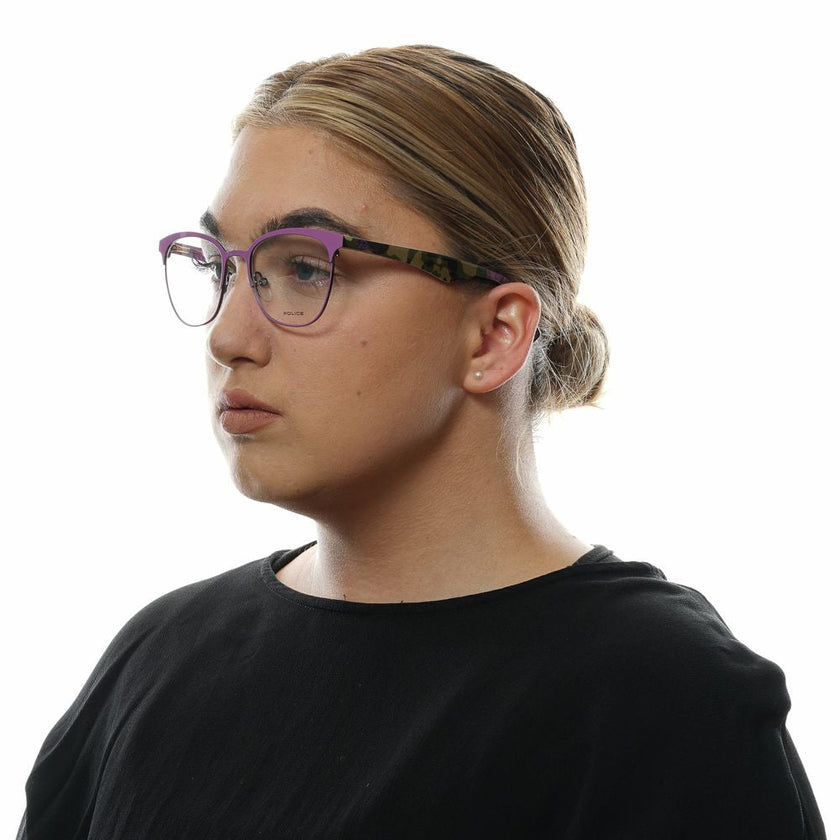 Police Purple Plastic Glasses (Frames) Police