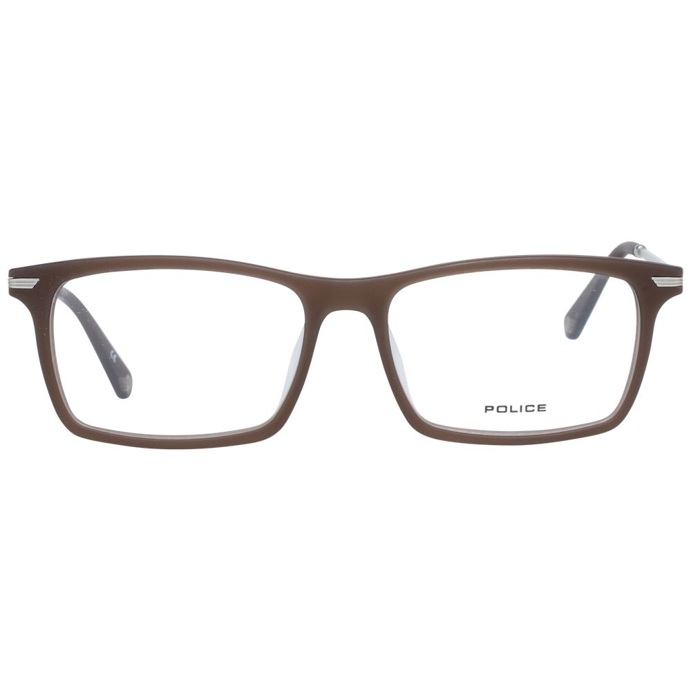 Police Brown Men Glasses Frame Police