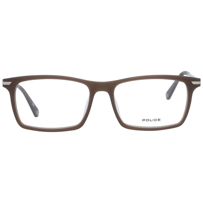 Police Brown Men Glasses Frame Police