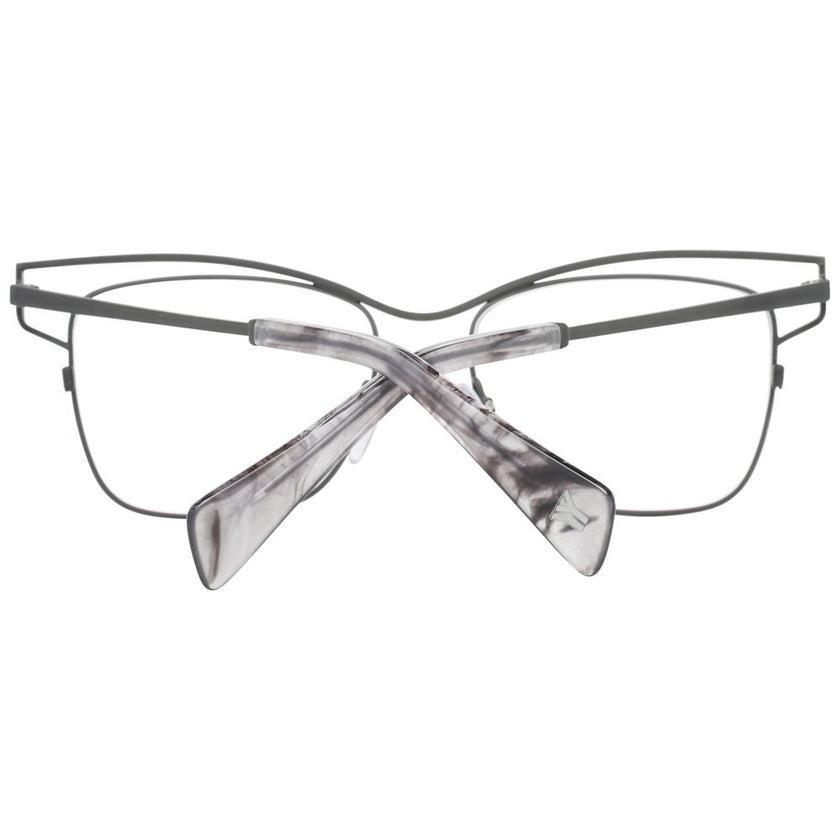 Yohji Yamamoto Gray Titanium Glasses (Frames) Yohji Yamamoto