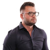 Lozza Black Men Glasses Frame Lozza