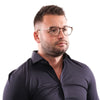 Lozza Brown Unisex Glasses Frame Lozza