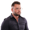 Bally Rose Gold Men Glasses Frame Bally