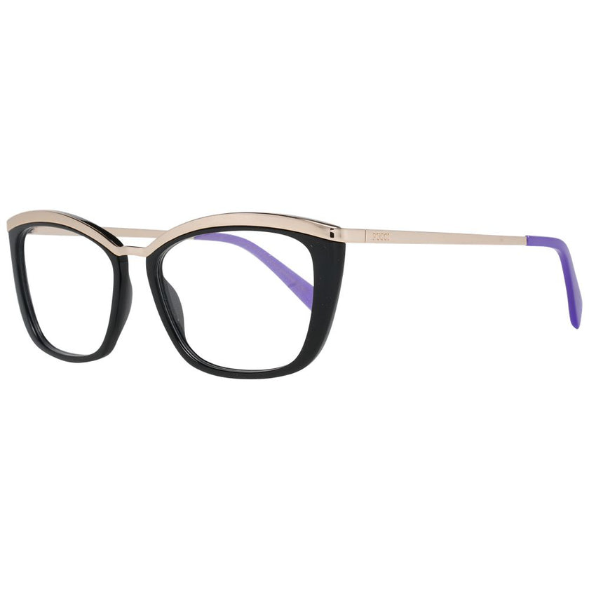 Emilio Pucci Black Metal & Plastic Glasses (Frames) Emilio Pucci
