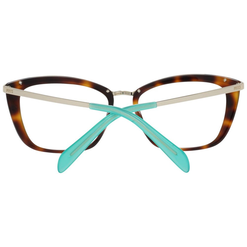 Emilio Pucci Brown Metal & Plastic Glasses (Frames) Emilio Pucci