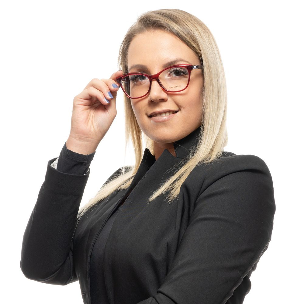 Emilio Pucci Red Women Glasses Frame Emilio Pucci
