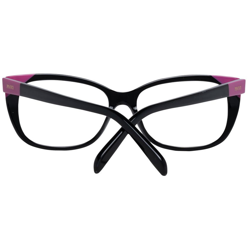 Emilio Pucci Black Plastic Glasses (Frames) Emilio Pucci
