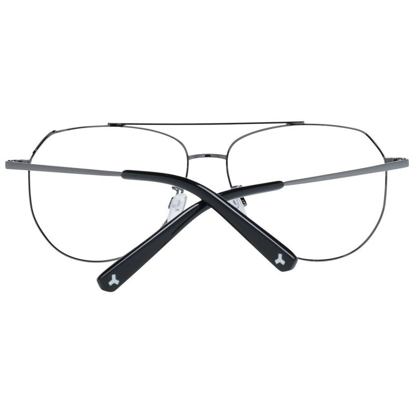 Bally Gray Metal Glasses (Frames) Bally