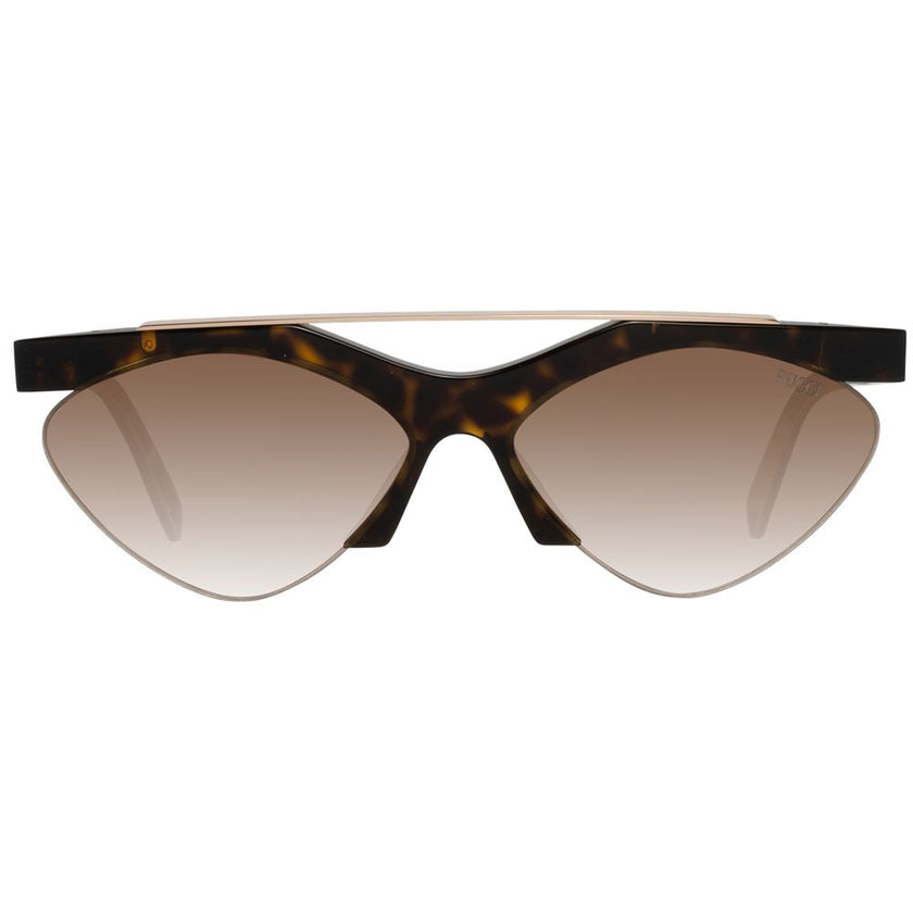 Emilio Pucci Brown Metal & Plastic Sunglasses Emilio Pucci