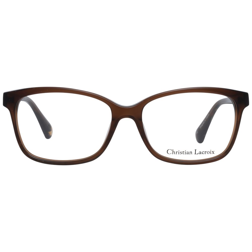 Christian Lacroix Brown Plastic Glasses (Frames) Christian Lacroix