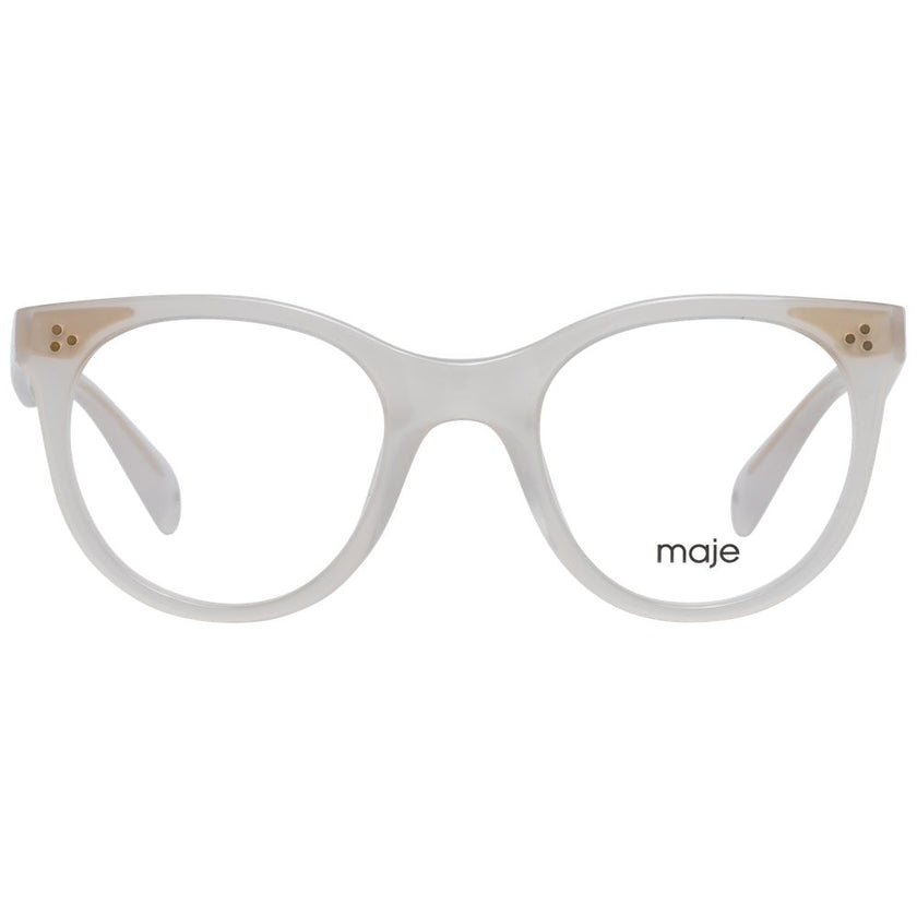 Maje White Plastic Glasses (Frames) Maje