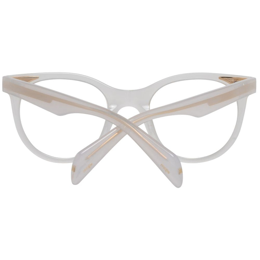 Maje White Plastic Glasses (Frames) Maje