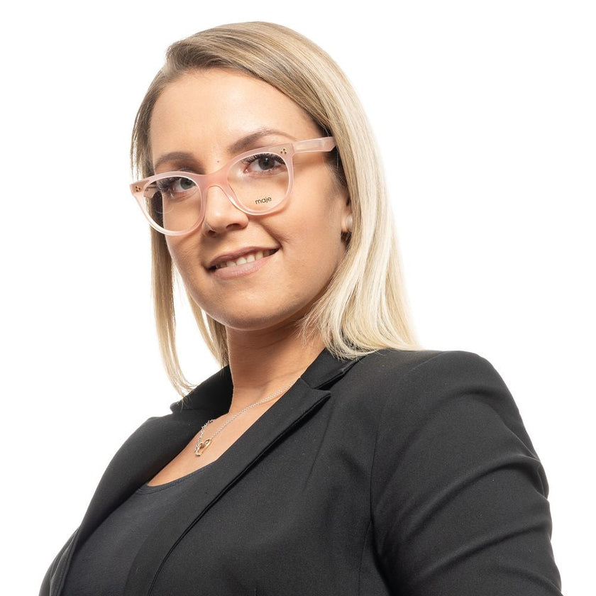 Maje Pink Plastic Glasses (Frames) Maje