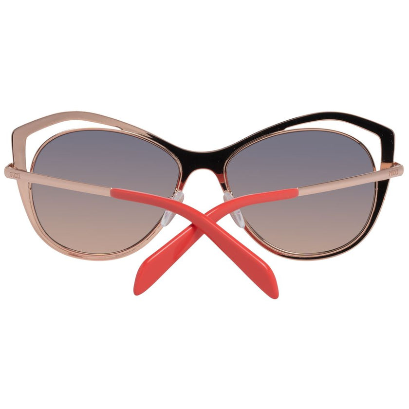 Emilio Pucci Rose Gold Metal Sunglasses Emilio Pucci
