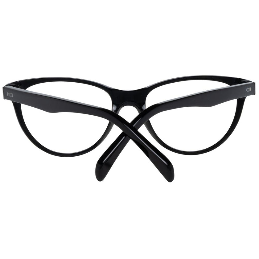 Emilio Pucci Black Plastic Glasses (Frames) Emilio Pucci