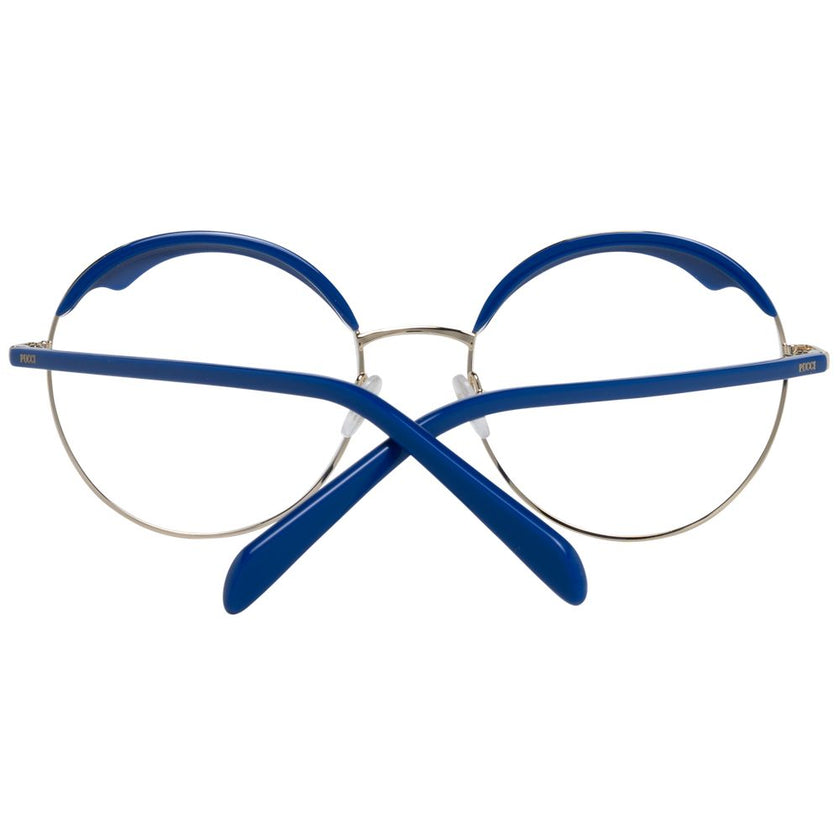 Emilio Pucci Blue Metal & Plastic Glasses (Frames) Emilio Pucci
