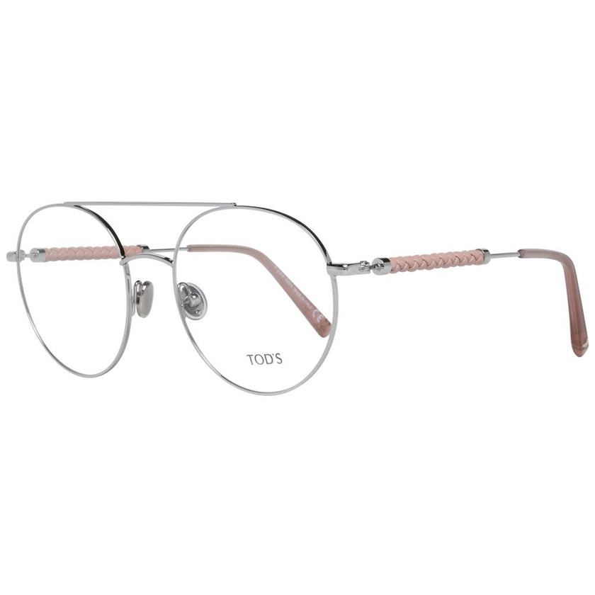 Tod's Silver Metal & Leather Glasses (Frames) Tod's