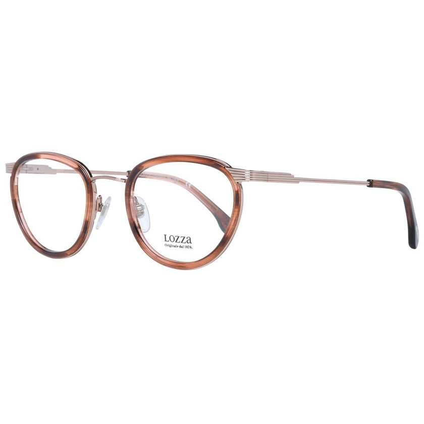 Lozza Brown Metal & Plastic Glasses (Frames) Lozza