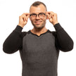 Lozza Black Unisex Glasses Frame Lozza