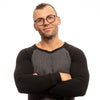 Lozza Black Men Glasses Frame Lozza
