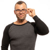 Lozza Blue Men Glasses Frame Lozza