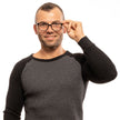 Lozza Black Men Glasses Frame Lozza