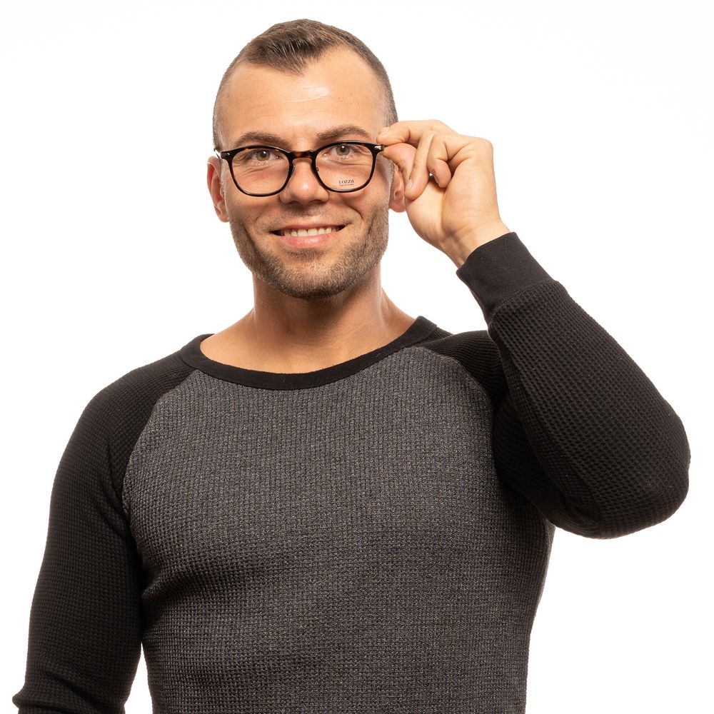 Lozza Brown Men Glasses Frame Lozza