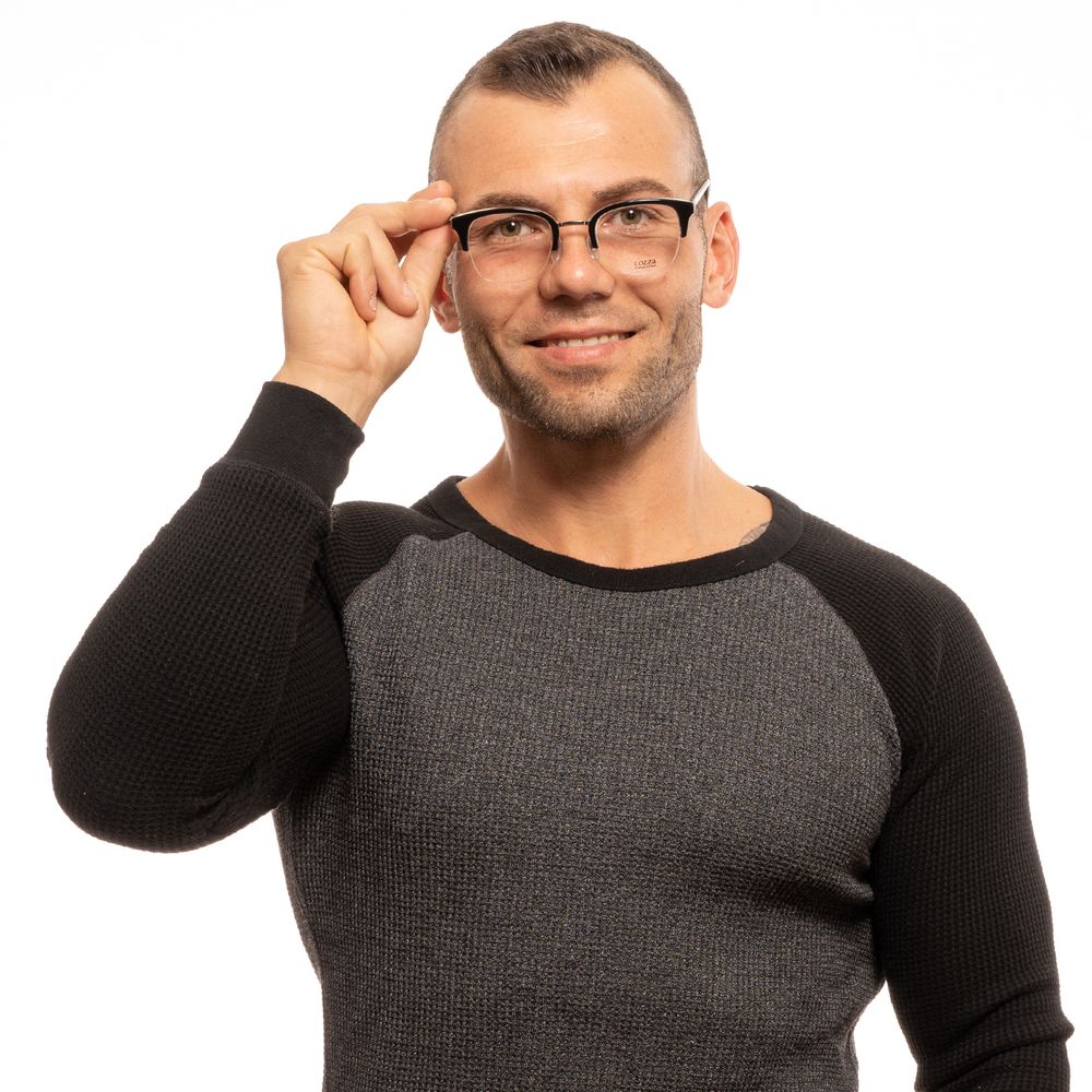Lozza Black Unisex Glasses Frame Lozza
