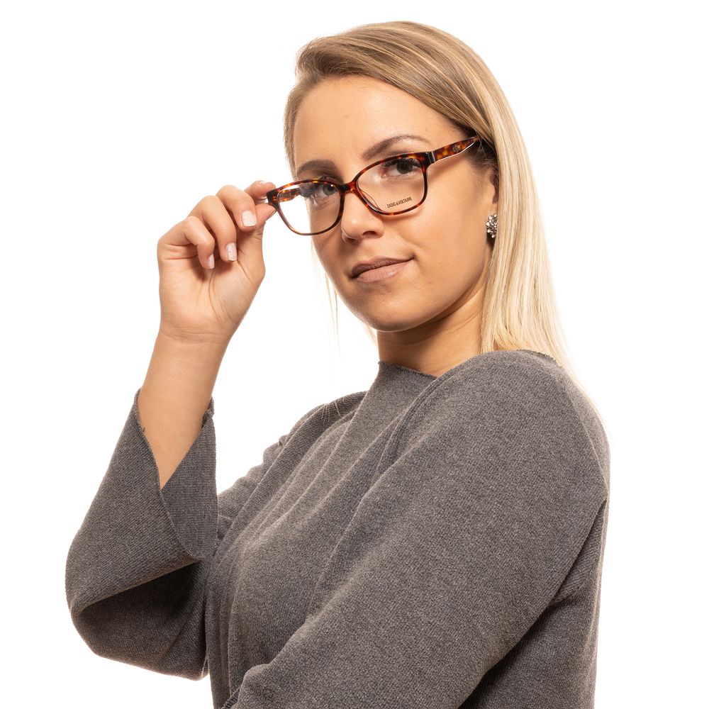 Zadig & Voltaire Brown Unisex Glasses Frame Zadig & Voltaire