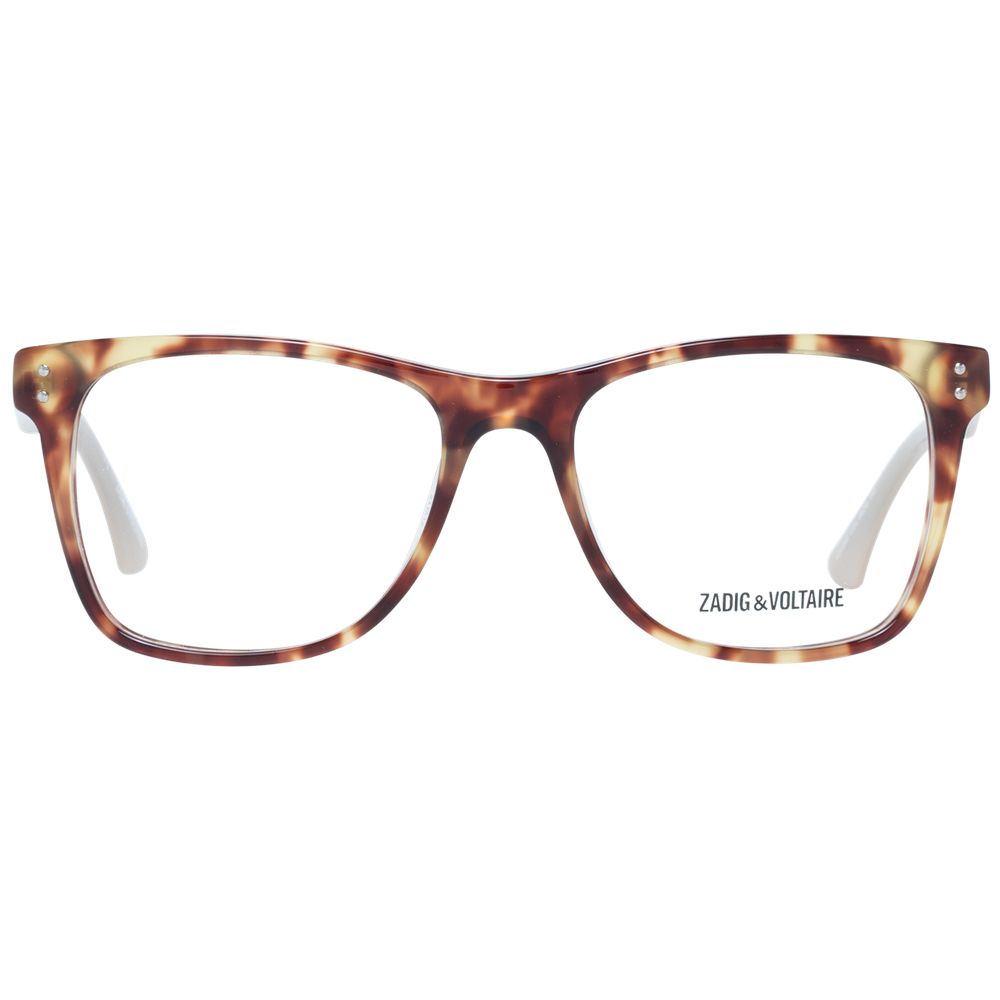 Zadig & Voltaire Brown Unisex Glasses Frame Zadig & Voltaire