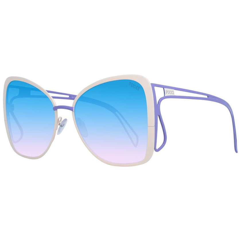 Emilio Pucci Cream Metal Sunglasses Emilio Pucci