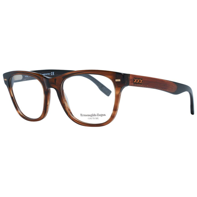 Ermenegildo Zegna Brown Men Glasses Frame Ermenegildo Zegna