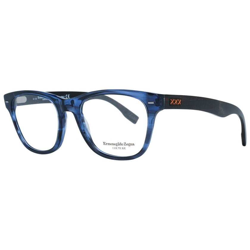 Ermenegildo Zegna Blue Plastic Glasses (Frames) Ermenegildo Zegna