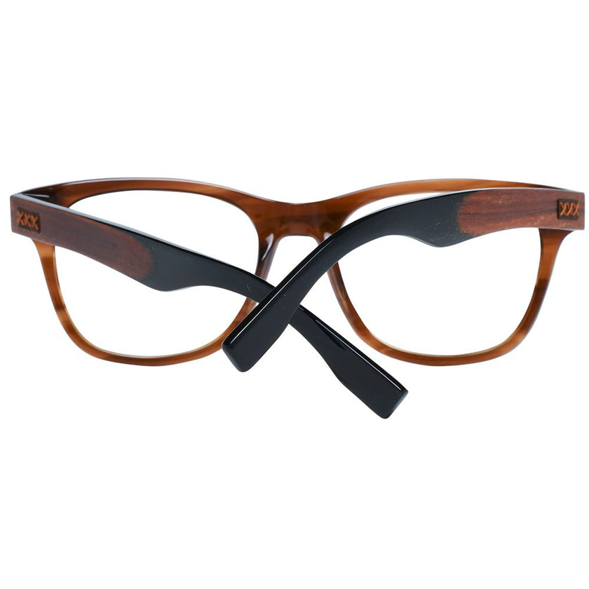 Ermenegildo Zegna Brown Plastic Glasses (Frames) Ermenegildo Zegna
