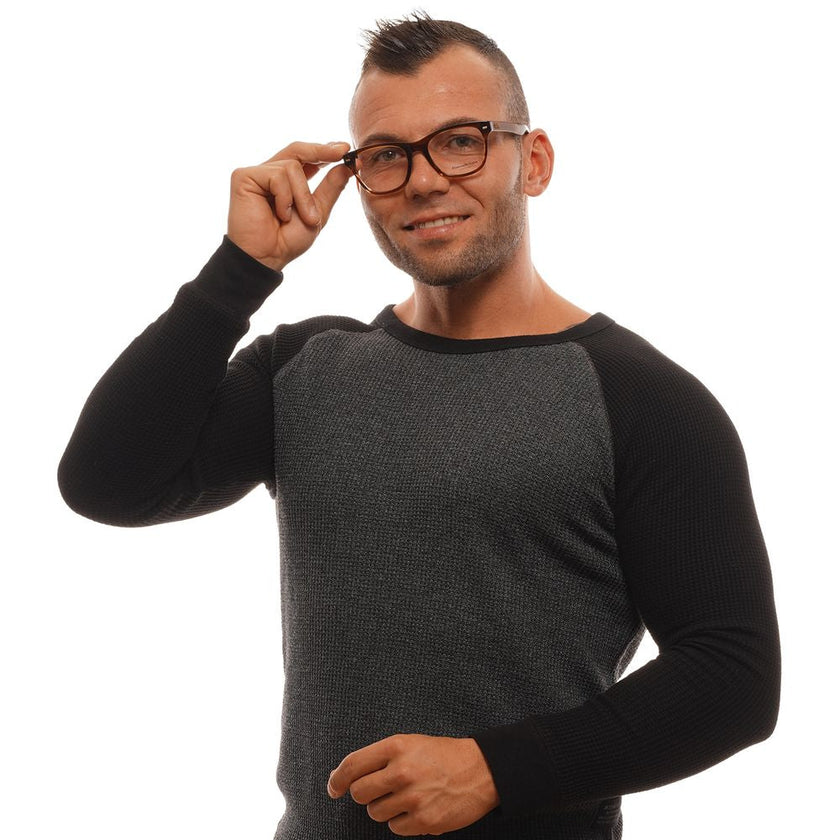 Ermenegildo Zegna Brown Plastic Glasses (Frames) Ermenegildo Zegna