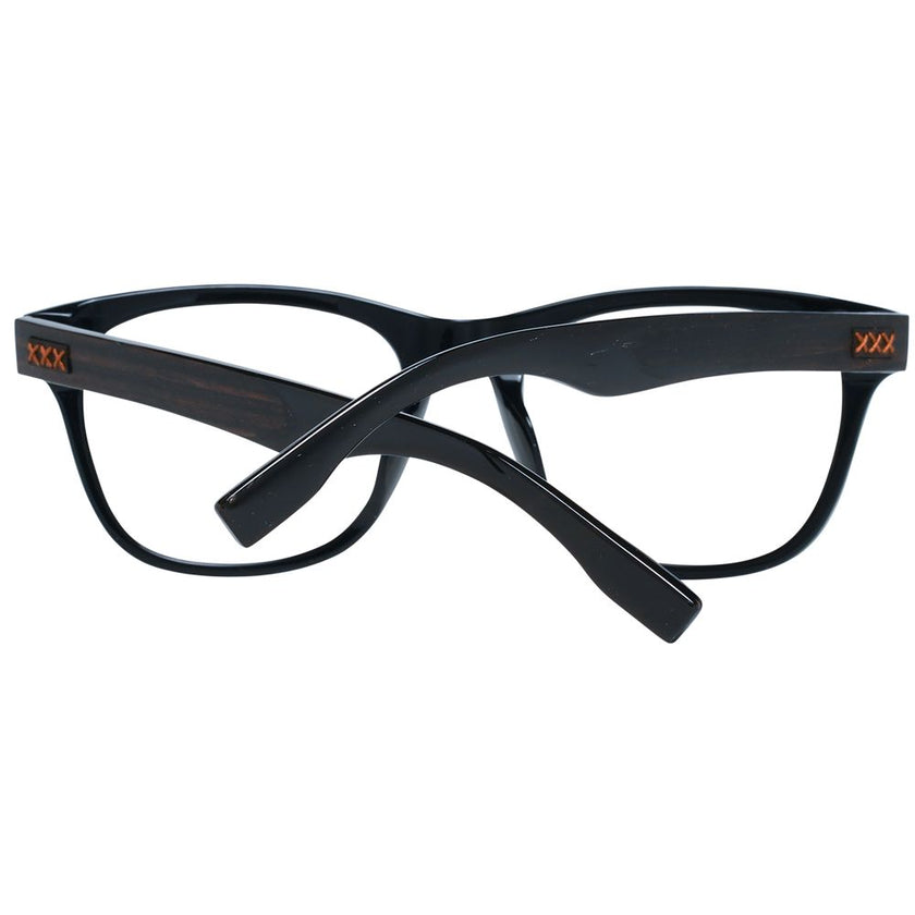 Ermenegildo Zegna Black Plastic Glasses (Frames) Ermenegildo Zegna