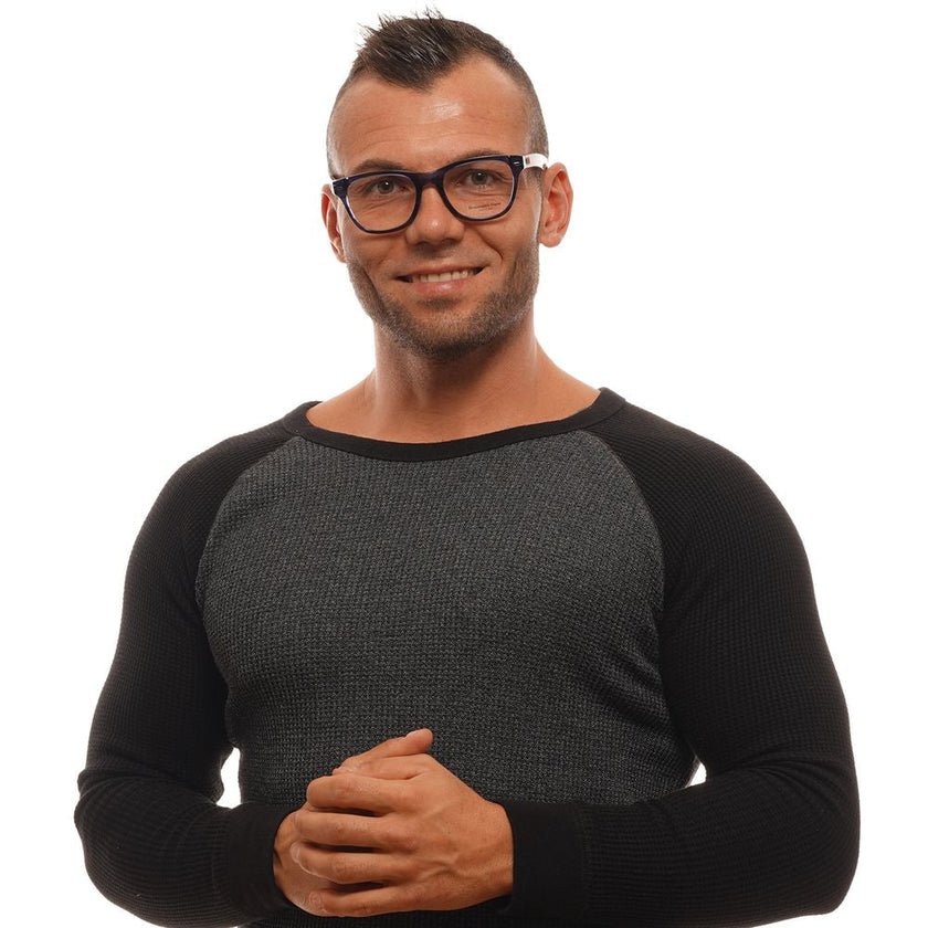 Ermenegildo Zegna Blue Plastic Glasses (Frames) Ermenegildo Zegna