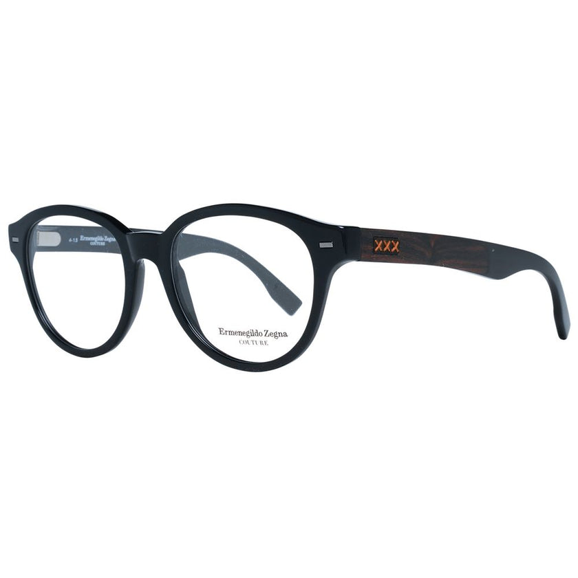 Ermenegildo Zegna Black Plastic Glasses (Frames) Ermenegildo Zegna